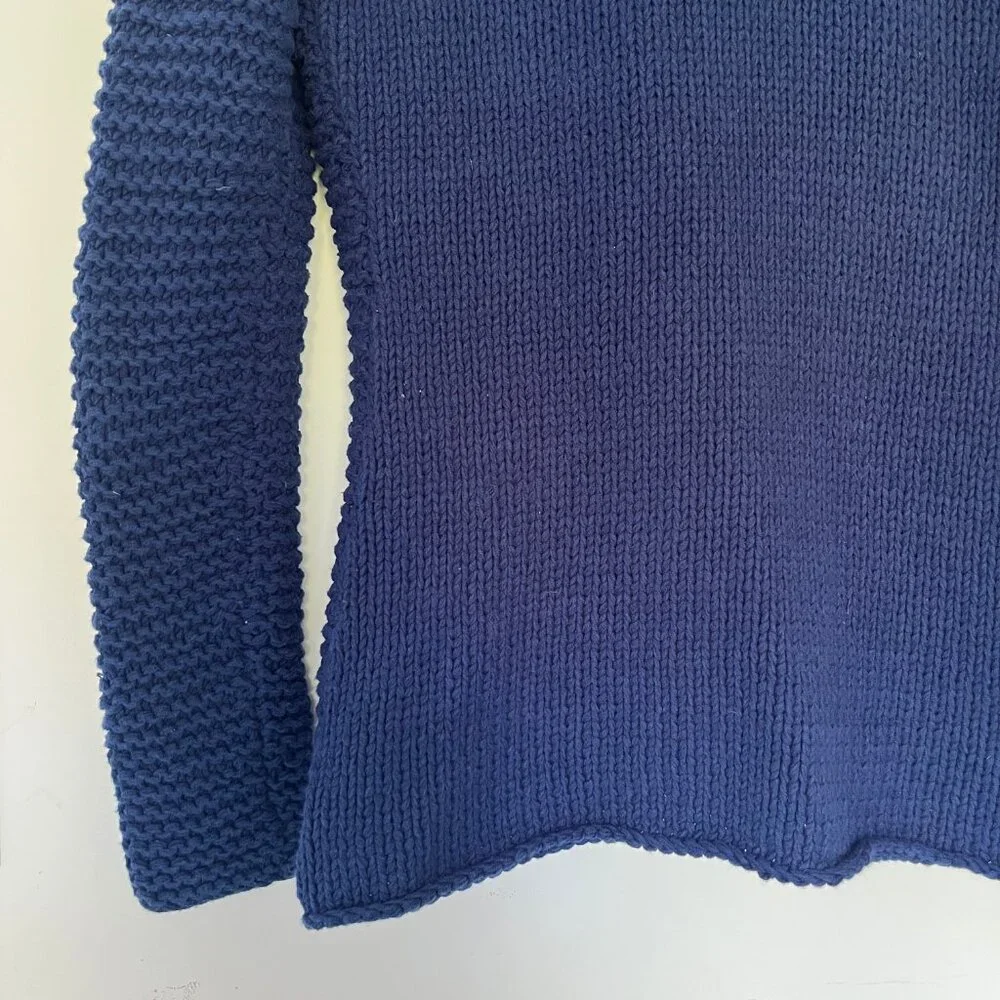 Neal Sperling Chunky Knit Textured Cotton Blend Slim Fit Cardigan Size Women's S - Picture 8 of 12